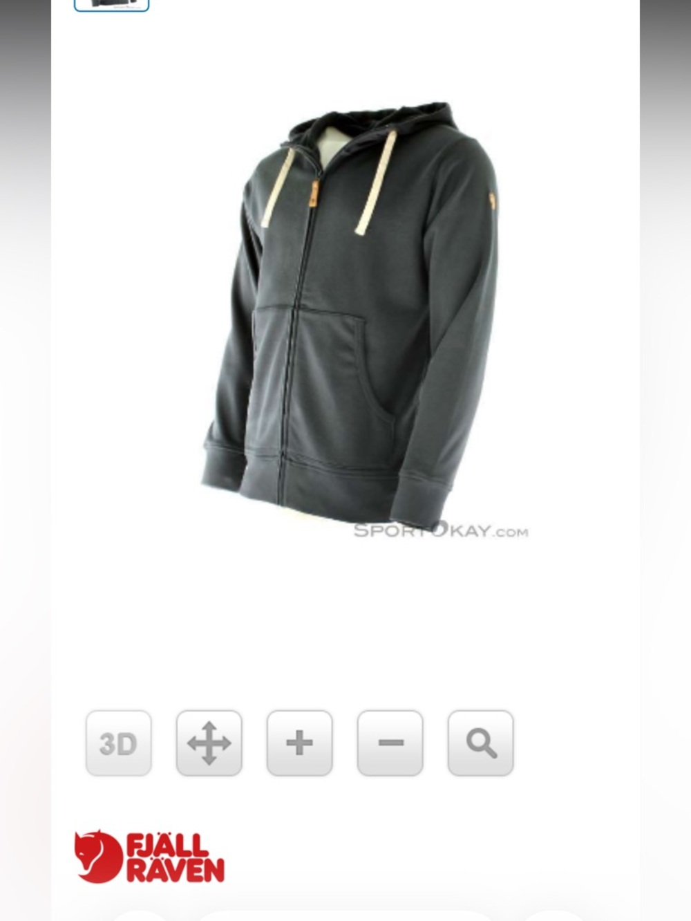 Fjällräven Övik Full Zip Hoodie. Blue 555. Men’s L. EUC